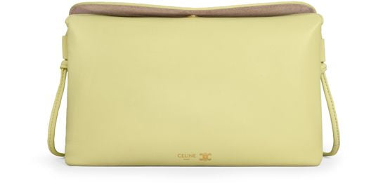 Celine Trio flap in smooth lambskin in Citrus — view 1
