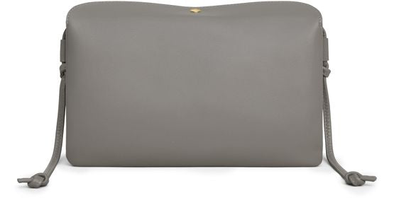 Celine Trio flap in smooth lambskin in Light Graphite — view 3