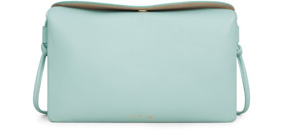 Celine Trio flap in smooth lambskin in Powder Blue — view 1