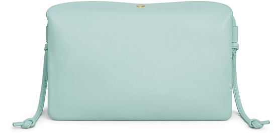 Celine Trio flap in smooth lambskin in Powder Blue — view 3