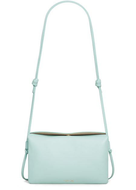 Celine Trio flap in smooth lambskin in Powder Blue — view 4