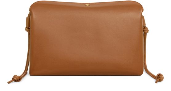 Celine Trio flap in smooth lambskin in Soft Tan — view 3