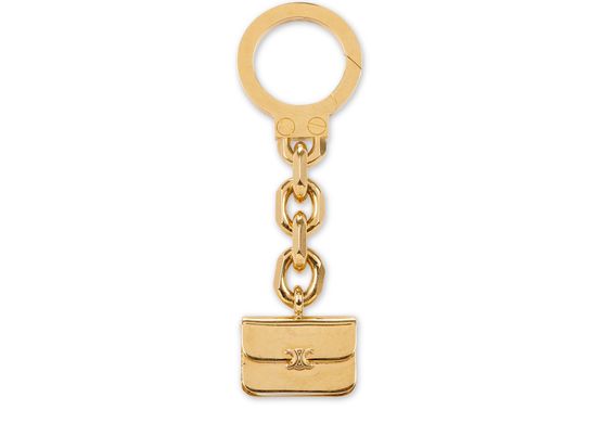 Celine Triomphe bag charm in Gold — view 1