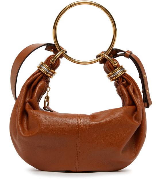 Chloé Bracelet hobo bag in Clay Brown — view 1