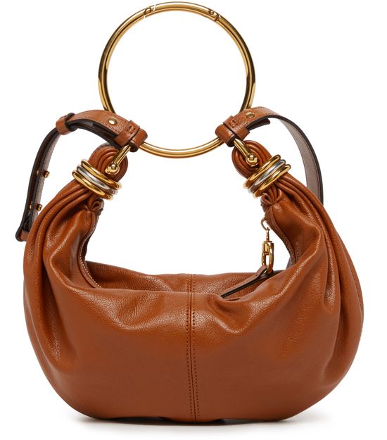 Chloé Bracelet hobo bag in Clay Brown — view 3