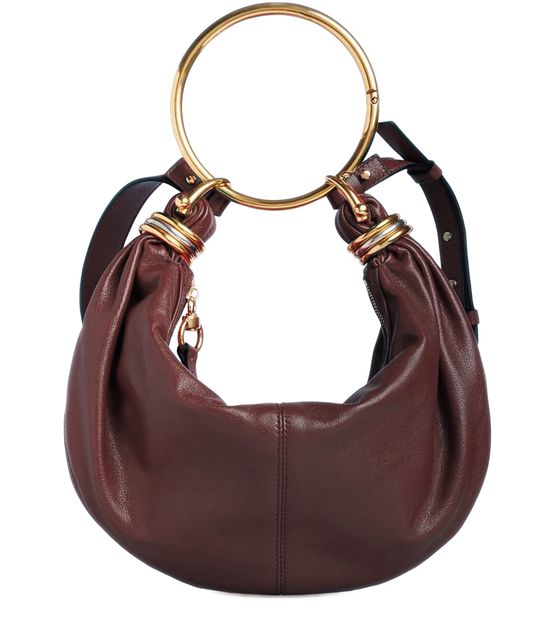 Chloé Bracelet hobo bag in Grenat — view 2