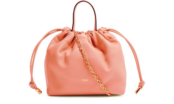 Chloé Icons clutch bag in Camellia Coral — view 1