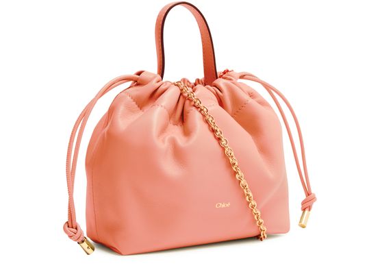 Chloé Icons clutch bag in Camellia Coral — view 2