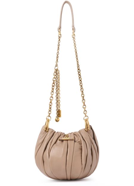 Chloé Plissé clutch bag in Woodsmoke — view 1