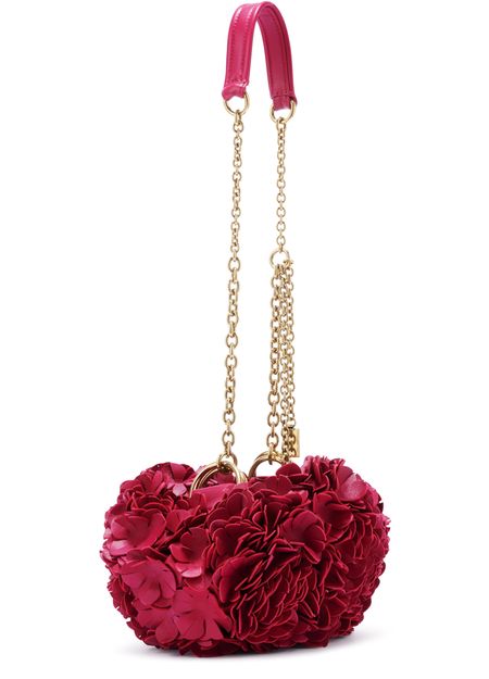 Chloé Plissé shoulder bag in Berry Pink — view 2