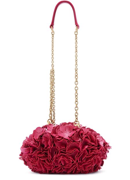 Chloé Plissé shoulder bag in Berry Pink — view 3