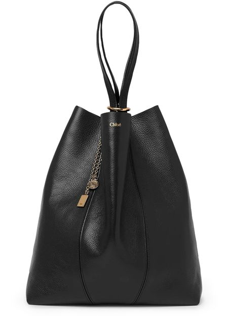 Chloé Spin large tote bag in Black — view 1