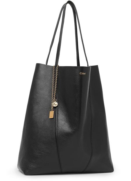 Chloé Spin large tote bag in Black — view 2