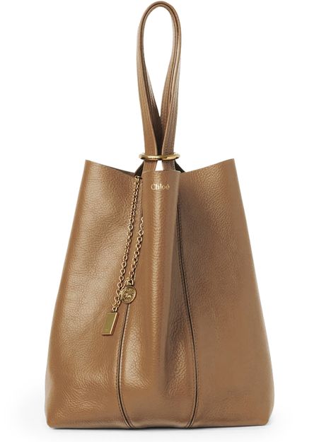 Chloé Spin medium tote bag in Aloe Green — view 1