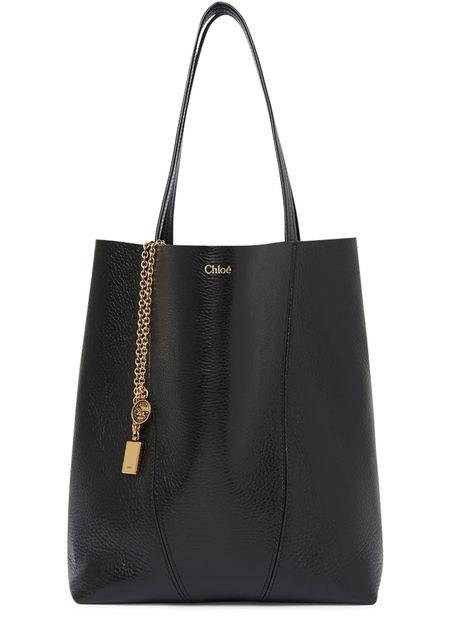 Chloé Spin medium tote bag in Black — view 4