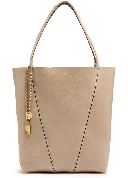 Chloé Spin medium tote bag in Boyish Brown — view 4