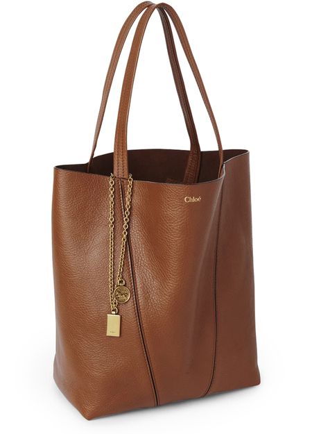 Chloé Spin medium tote bag in Clay Brown — view 2
