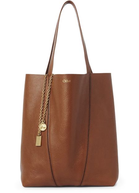 Chloé Spin medium tote bag in Clay Brown — view 4