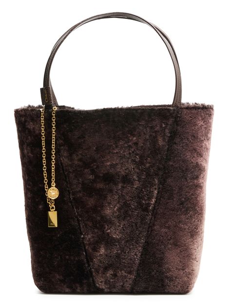 Chloé Spin medium tote bag in Kohl Brown — view 1