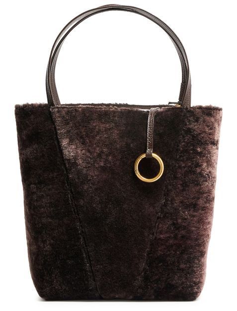 Chloé Spin medium tote bag in Kohl Brown — view 3