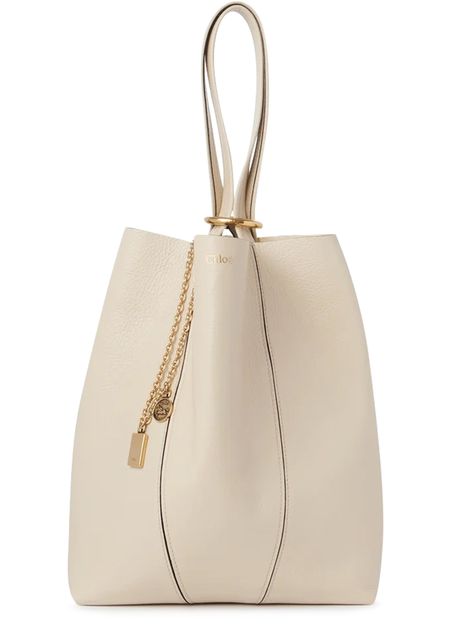 Chloé Spin medium tote bag in Sweet Beige — view 1