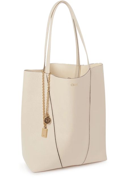 Chloé Spin medium tote bag in Sweet Beige — view 2