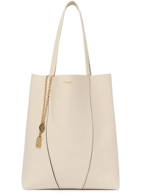 Chloé Spin medium tote bag in Sweet Beige — view 4