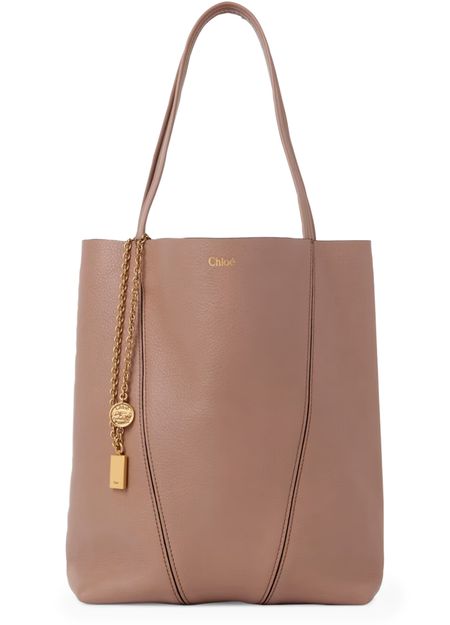 Chloé Spin medium tote bag in Woodrose — view 4