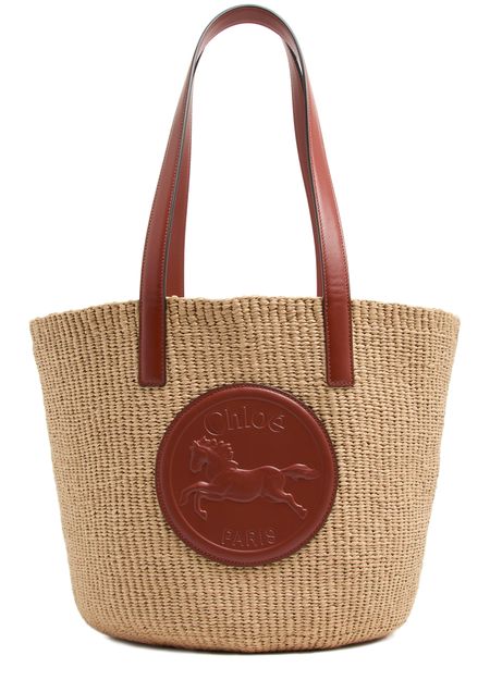 Chloé Horse Medal basket in Sepia Brown — view 1