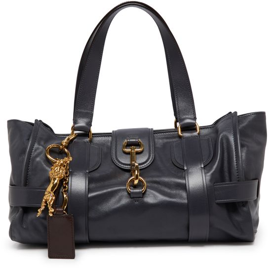 Chloé Kerala 25 handbag in Black Navy — view 1