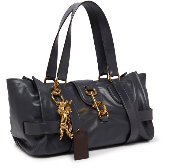 Chloé Kerala 25 handbag in Black Navy — view 2