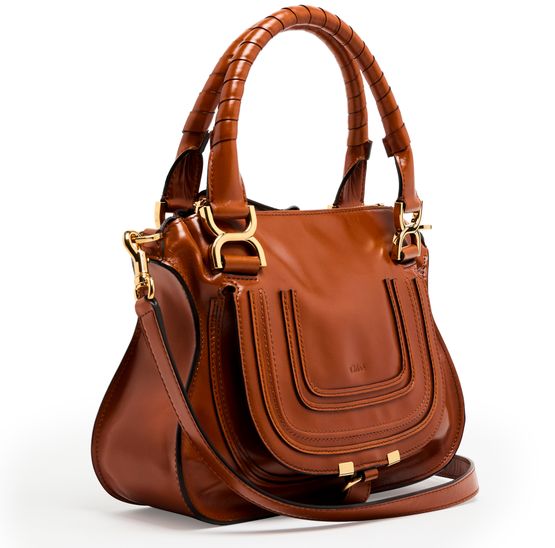 Chloé Marcie hobo shoulder bag in Clay Brown — view 2