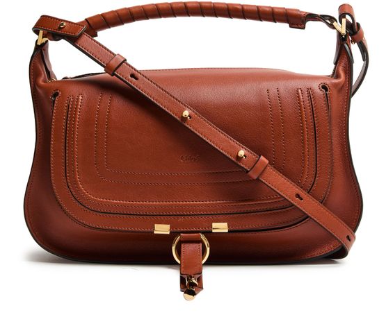 Chloé Marcie shoulder bag in Clay Brown — view 1