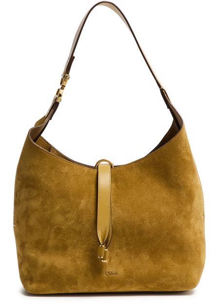 Chloé Marcie shoulder bag in Gold Khaki — view 1