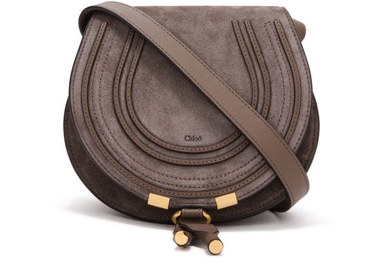 Chloé Marcie shoulder bag in Nickel Grey — view 1