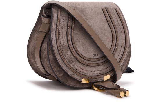 Chloé Marcie shoulder bag in Nickel Grey — view 2
