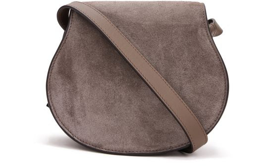 Chloé Marcie shoulder bag in Nickel Grey — view 3