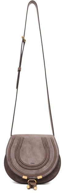 Chloé Marcie shoulder bag in Nickel Grey — view 4