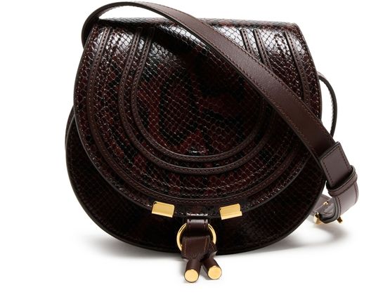 Chloé Marcie shoulder bag in Sooty Brown — view 1