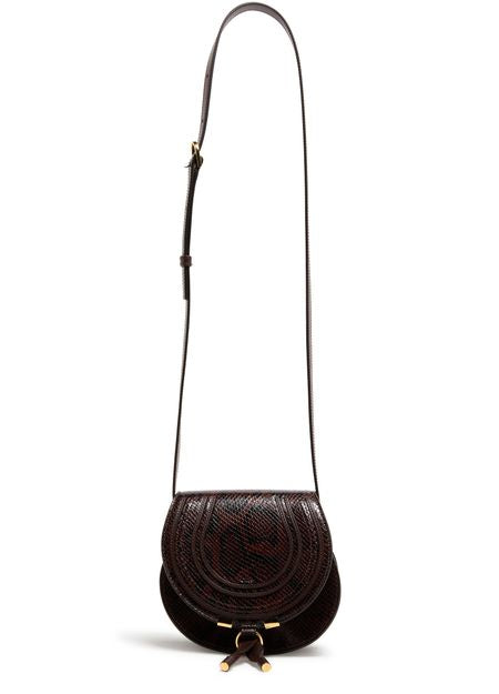 Chloé Marcie shoulder bag in Sooty Brown — view 4