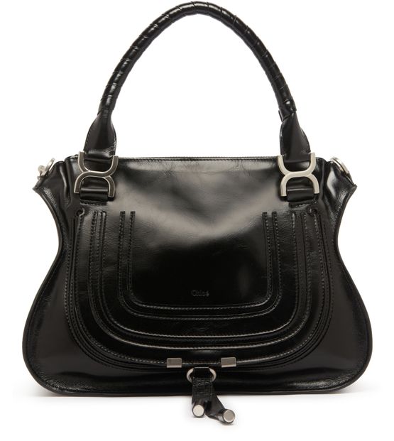 Chloé Marcie small hobo shoulder bag in Black — view 1