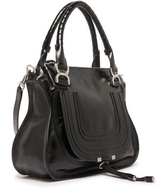 Chloé Marcie small hobo shoulder bag in Black — view 2