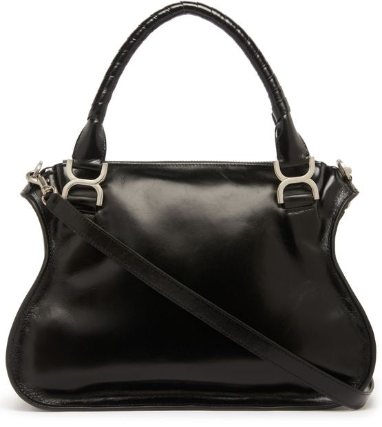 Chloé Marcie small hobo shoulder bag in Black — view 3