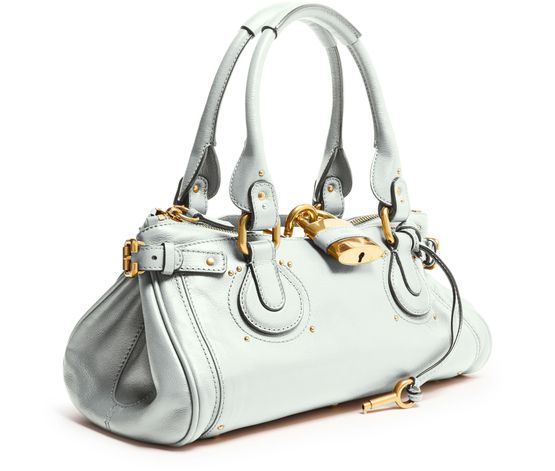 Chloé Paddington small bag in Aqua Grey — view 2