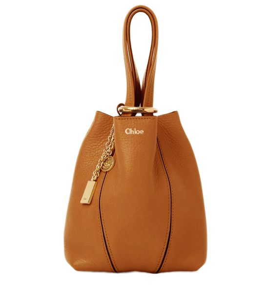 Chloé Small Chloé Spin tote bag in Clay Brown — view 1
