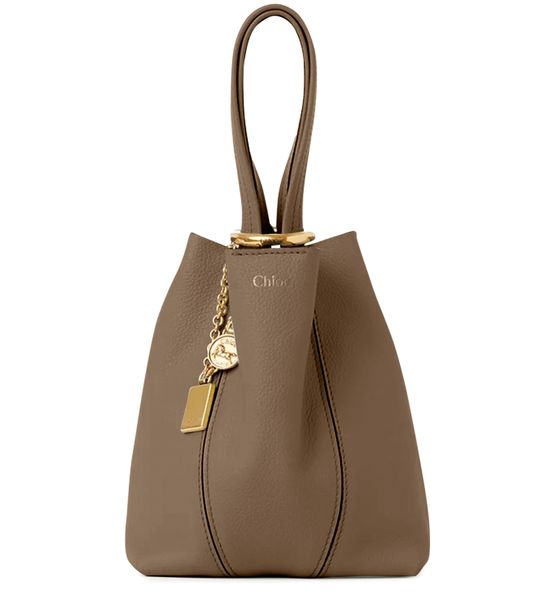 Chloé Small Chloé Spin tote bag in Flannel grey — view 1