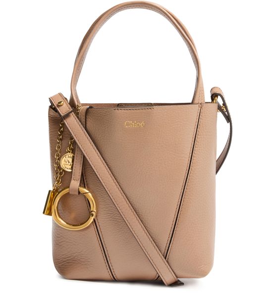 Chloé Small Chloé Spin tote bag in Woodrose — view 1