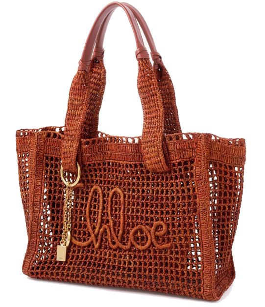 Chloé Summer Banana tote bag in Clay Brown — view 2