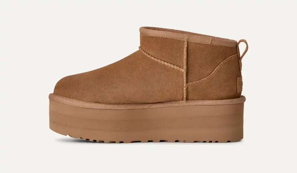 UGG Classic Ultra Mini Platform Chestnut — medial side