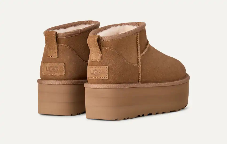 UGG Classic Ultra Mini Platform Chestnut — rear pair
